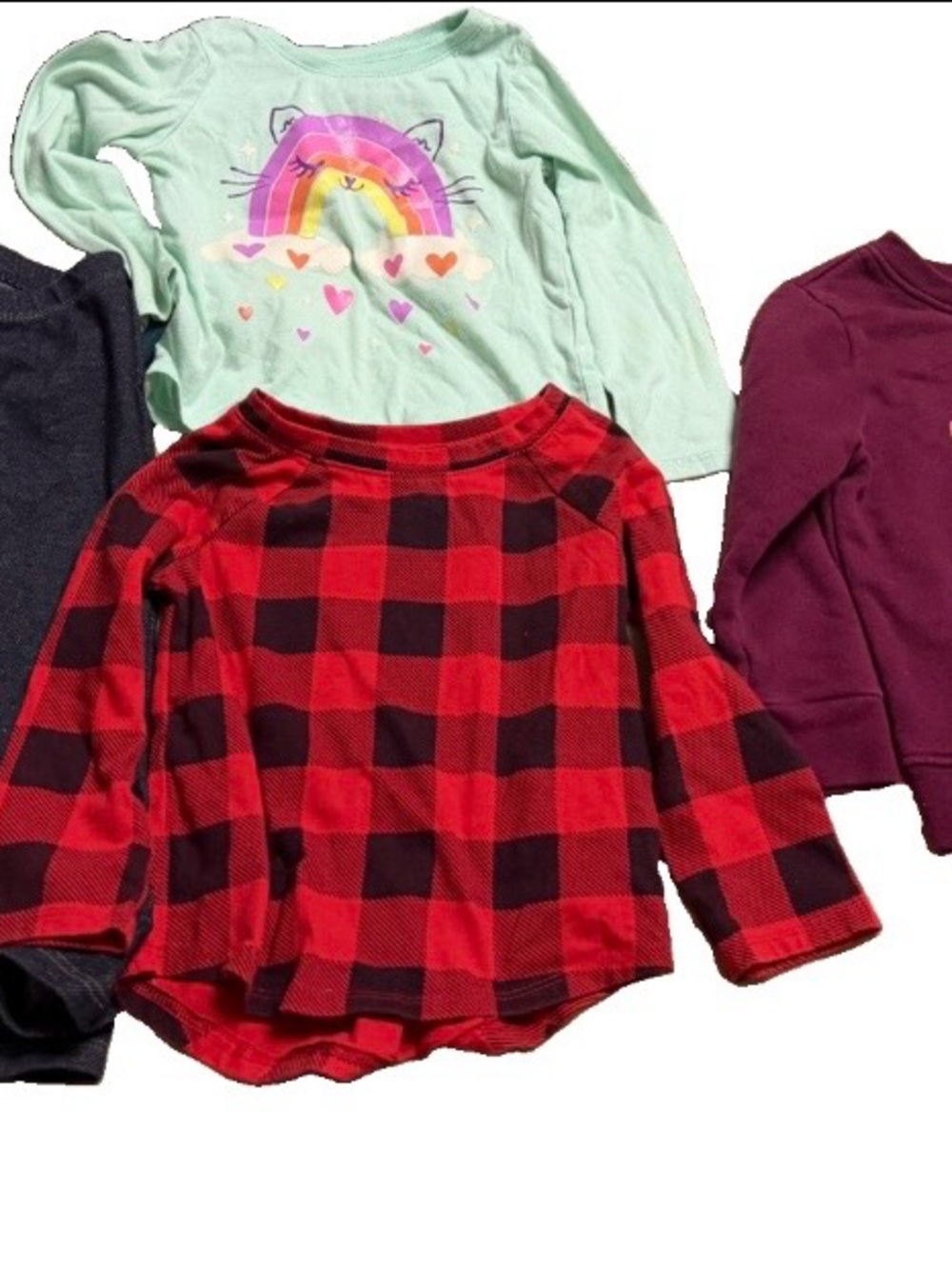 Garanimals Red and Black Buffalo Plaid Long-Sleeve Top long sleeve bundle